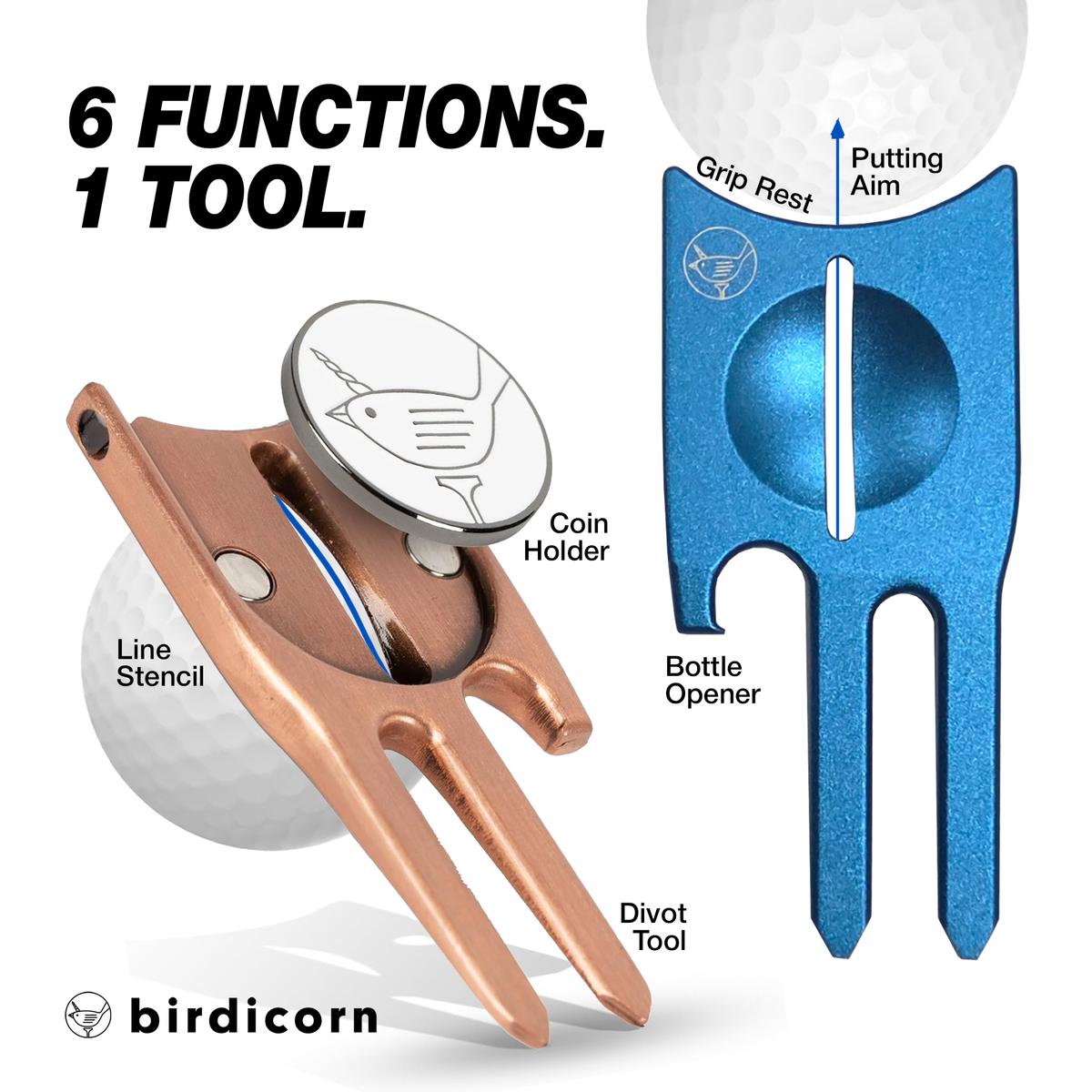 6 Essential Golf Tools. One Compact Design.