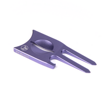 Load image into Gallery viewer, purple Divot bottle opener tool
