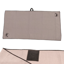 Load image into Gallery viewer, flat gray Antimicrobial golf towel
